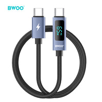 BWOO 65W Braided Type-C to Type-C Cable 1m