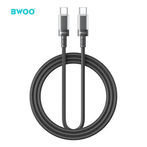 BWOO 60W 16-Spindle Braided Type-C to Type-C Cable 1m
