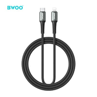 BWOO 27W Type-C to Lightning Braided Cable 1m