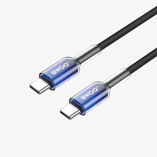 BWOO 65W Type-C to Type-C Nylon Braided Cable 1m