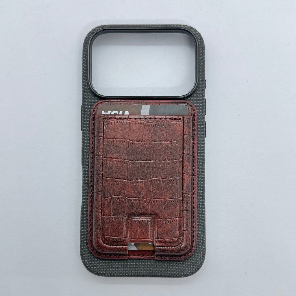 MagSafe leather wallet with stand ( card case)
