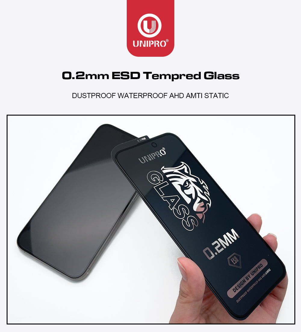 UNIPRO Anti-Static ESD 0.2mm Glass