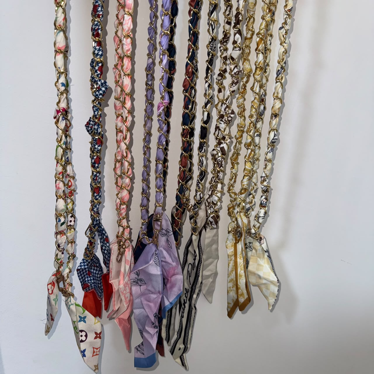 Silk Wrapped Chain Strap