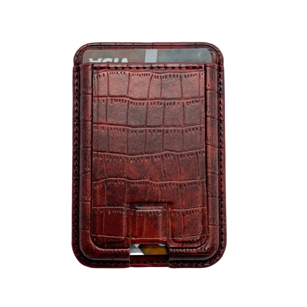 MagSafe leather wallet with stand ( card case)