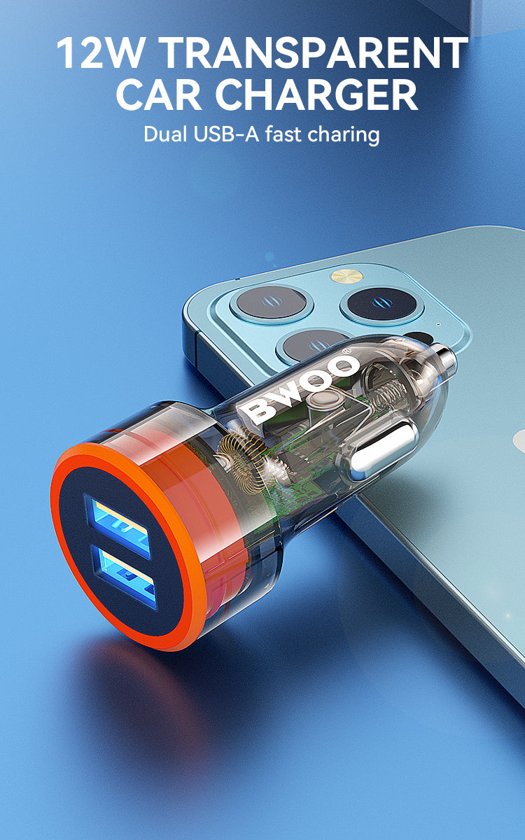 BWOO Dual USB-A Car Charger