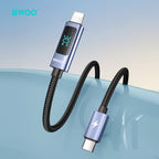 BWOO 30W Braided Type-C to Lightning Cable 1m