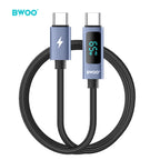 BWOO 65W Braided Type-C to Type-C Cable 1m