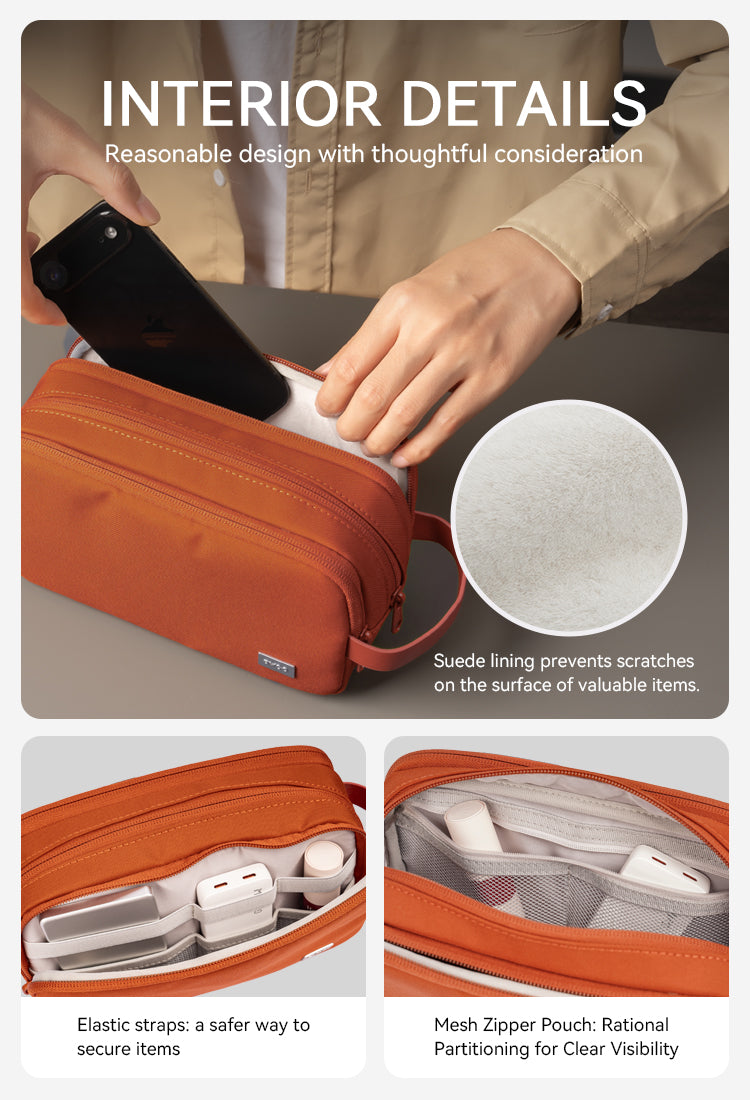 BWOO Premium Polyester Accessory Storage Case