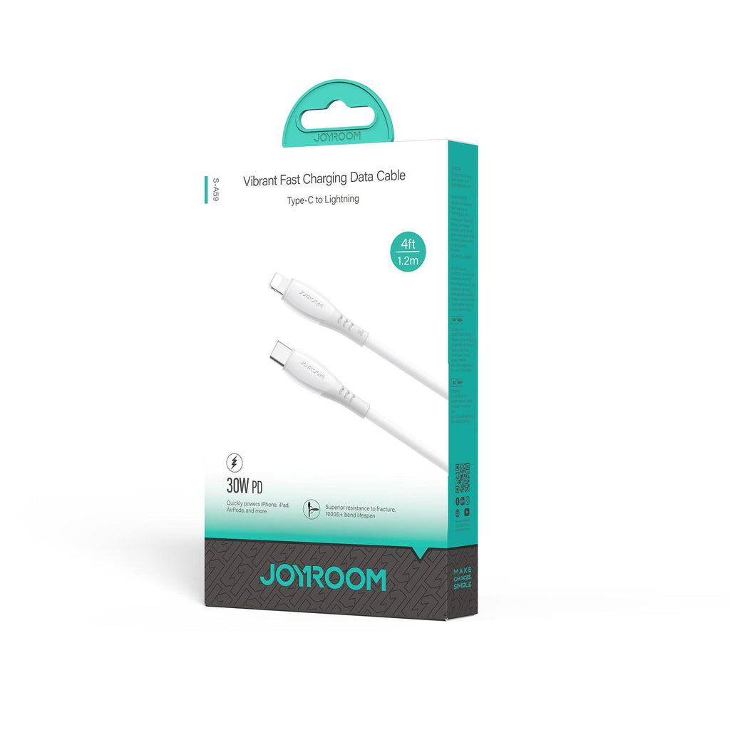 S-A59 Vibrant Fast Charging Data Cable 30W Type-C to Lightning