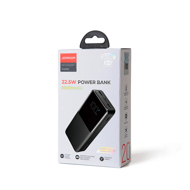 JR-QP192 20000mah 22.5W fast charging powerbank