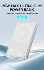 BWOO 5000mAh 15W Magnetic Wireless Power Bank