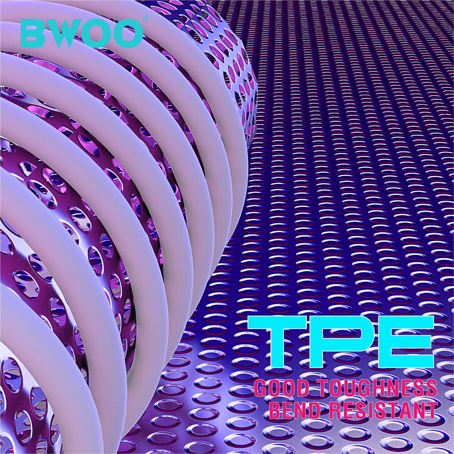 BWOO 65W TPE Type-C to Type-C Data Cable 1m