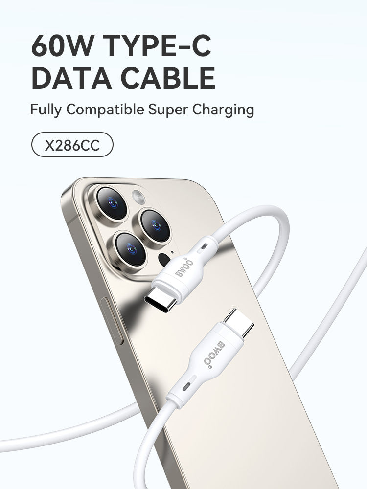 BWOO 60W Type-C to Type-C PVC Cable 1m