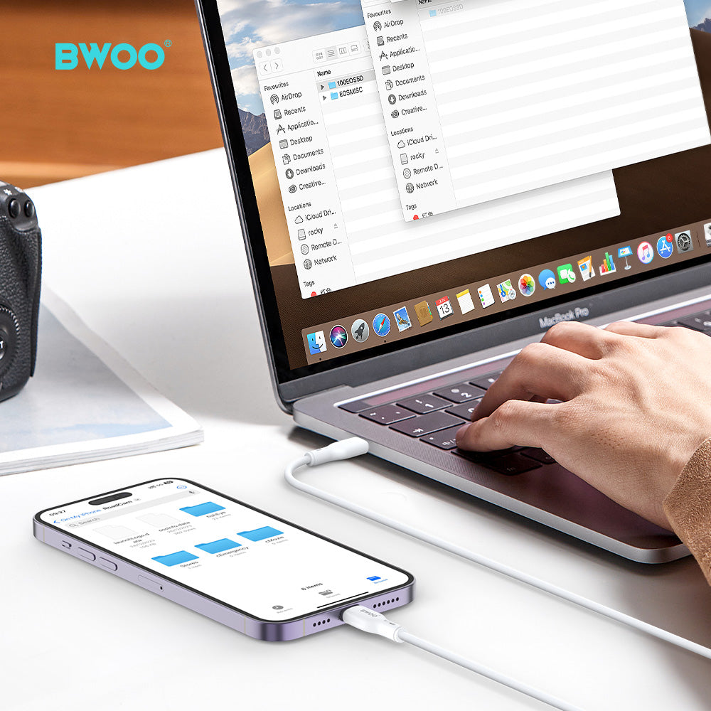 BWOO 27W Type-C to Lightning PVC Cable 1m