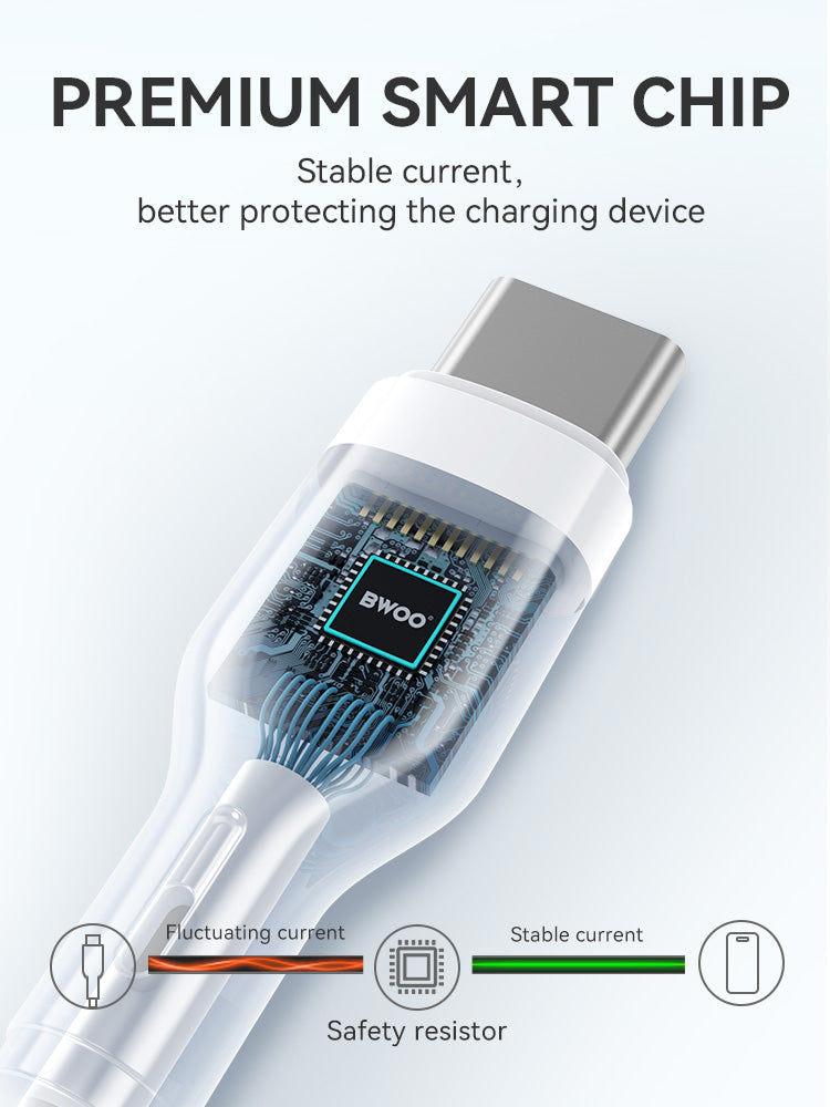 BWOO 27W Type-C to Lightning PVC Cable 1m
