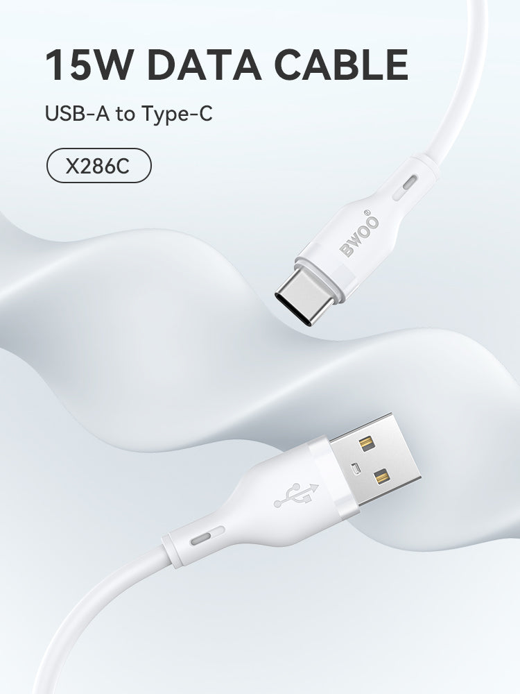 BWOO USB-A to Type-C PVC Cable 1m