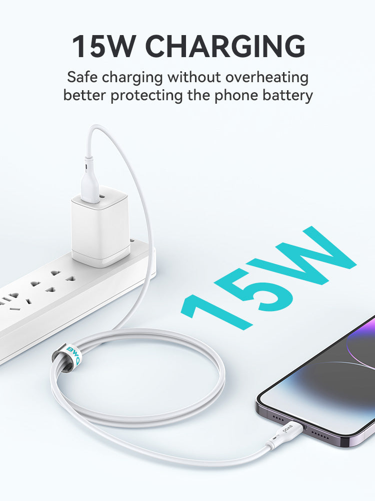 BWOO USB-A to Lightning PVC Cable 1m