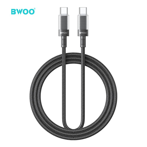 BWOO 60W 16-Spindle Braided Type-C to Type-C Cable 1m