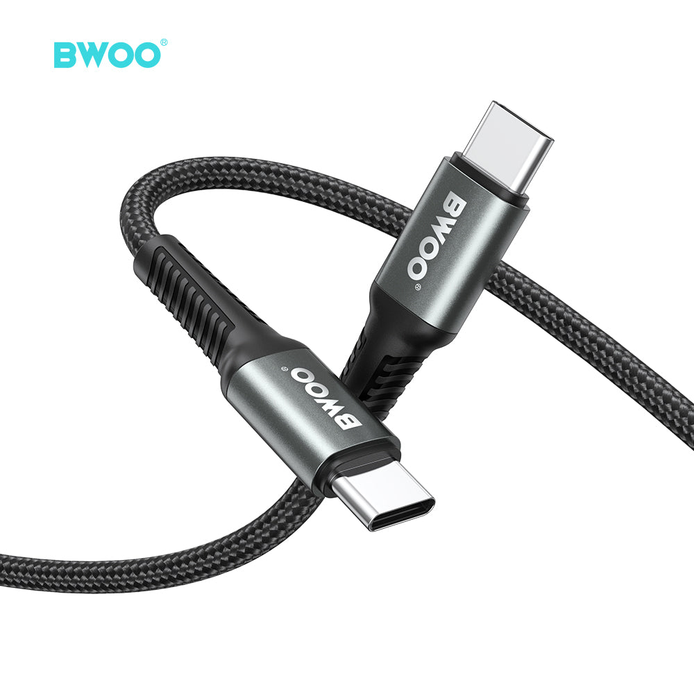 BWOO 60W Type-C to Type-C Braided Cable 1m