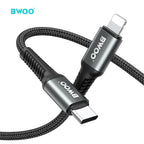 BWOO 27W Type-C to Lightning Braided Cable 1m