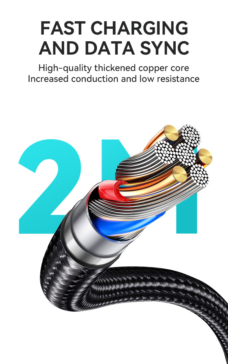 BWOO 65W Type-C to Type-C Braided Cable 2m