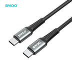 BWOO 65W Type-C to Type-C Braided Cable 2m