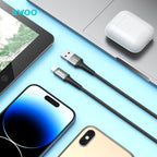 BWOO USB-A to Lightning Braided Cable 1m