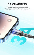 BWOO 15W USB-A to Lightning Nylon Braided Cable 1m