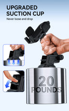 BWOO Aluminum Dashboard Phone Holder