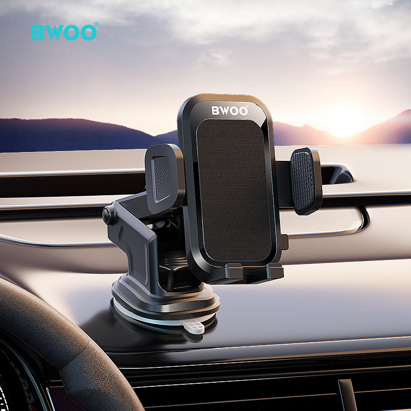BWOO Aluminum Dashboard Phone Holder
