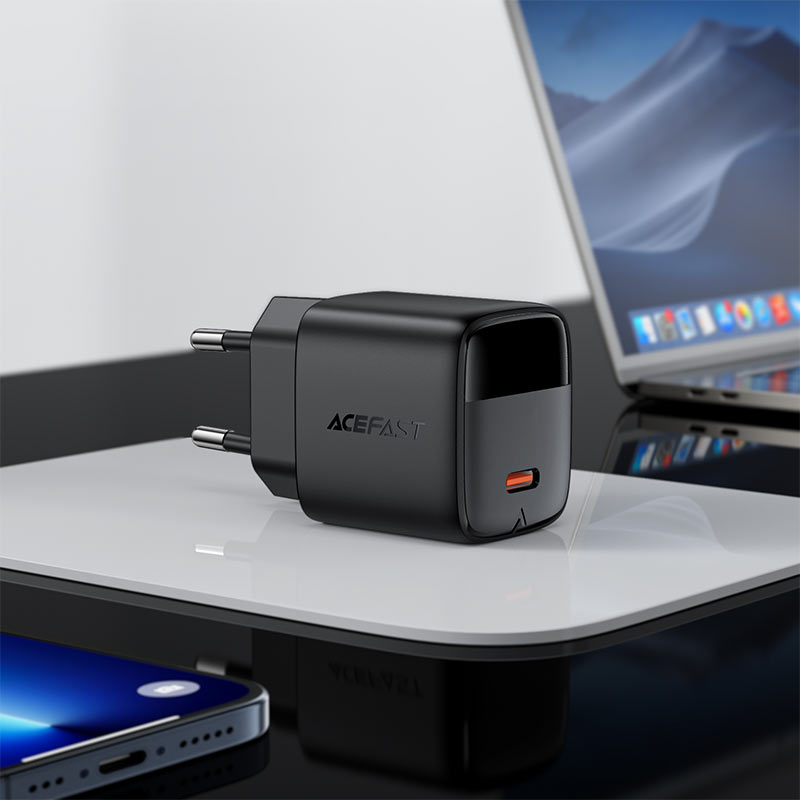 ACEFAST Fast Charge Wall Charger A113 PD20W GaN (1xUSB-C) EU with Сable set /USB-C to USB-C