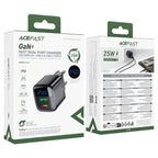 ACEFAST Fast Charge Wall Charger A115 PD30W GaN (1xUSB-C) EU with cable c-c