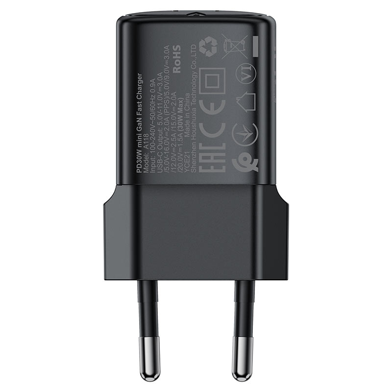 ACEFAST Fast Charge Wall Charger A118 PD30W GaN (1xUSB-C) EU
