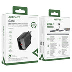 ACEFAST Fast Charge Wall Charger A82 PD20W GaN (1xUSB-C) EU with Сable set /USB-C to USB-C/