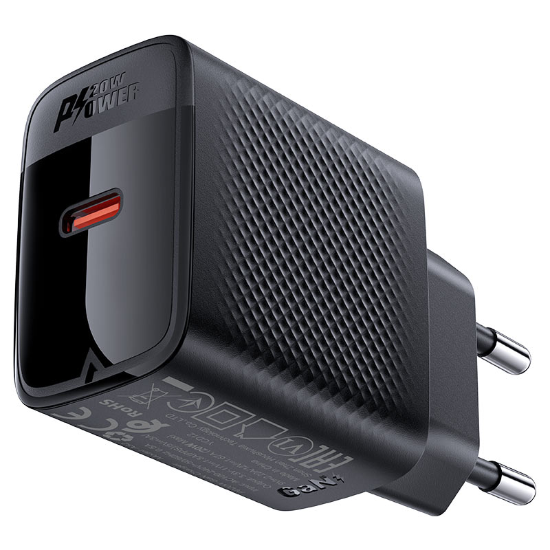 ACEFAST Fast Charge Wall Charger A82 PD20W GaN (1xUSB-C) EU with Сable set /USB-C to USB-C/