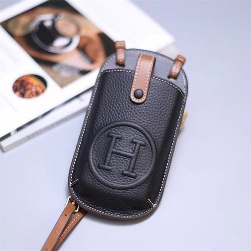 Crossbody Leather Phone Pouch