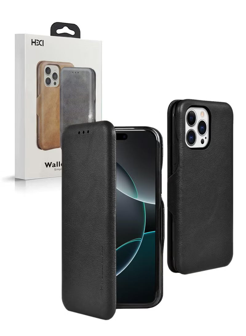 Leather Texture Flip Wallet Case Cover
