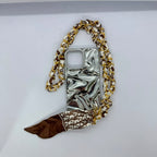 Silk Wrapped Chain Strap