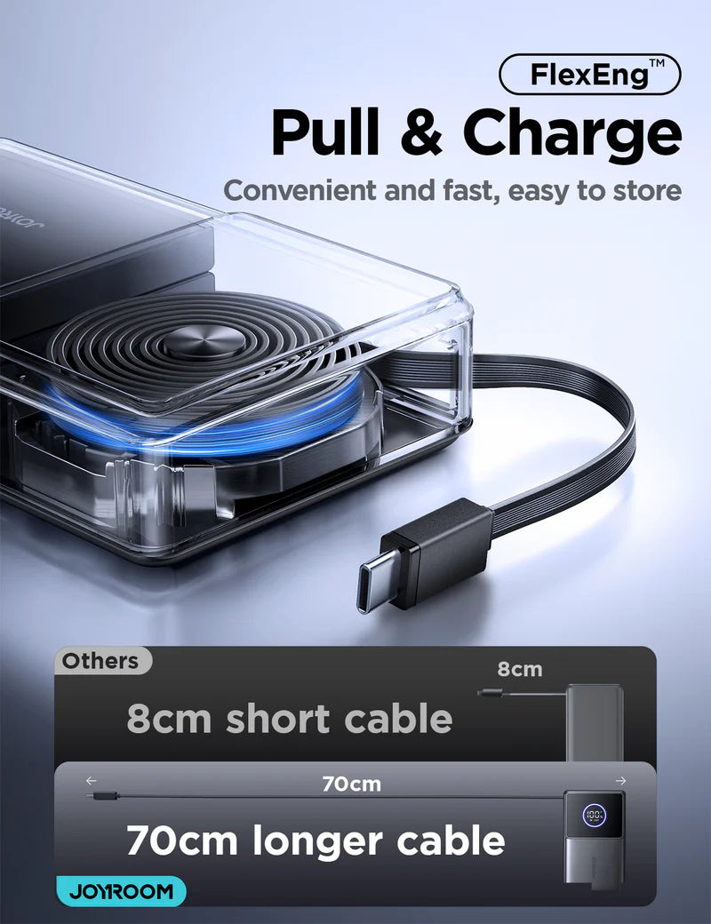 JOYROOM JR-PR1 Retractable Power Bank 10000 mAh