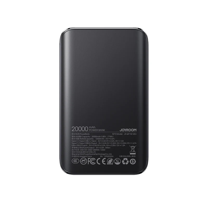JOYROOM JR-QP192 Mini 22.5W Power Bank 20000mAh