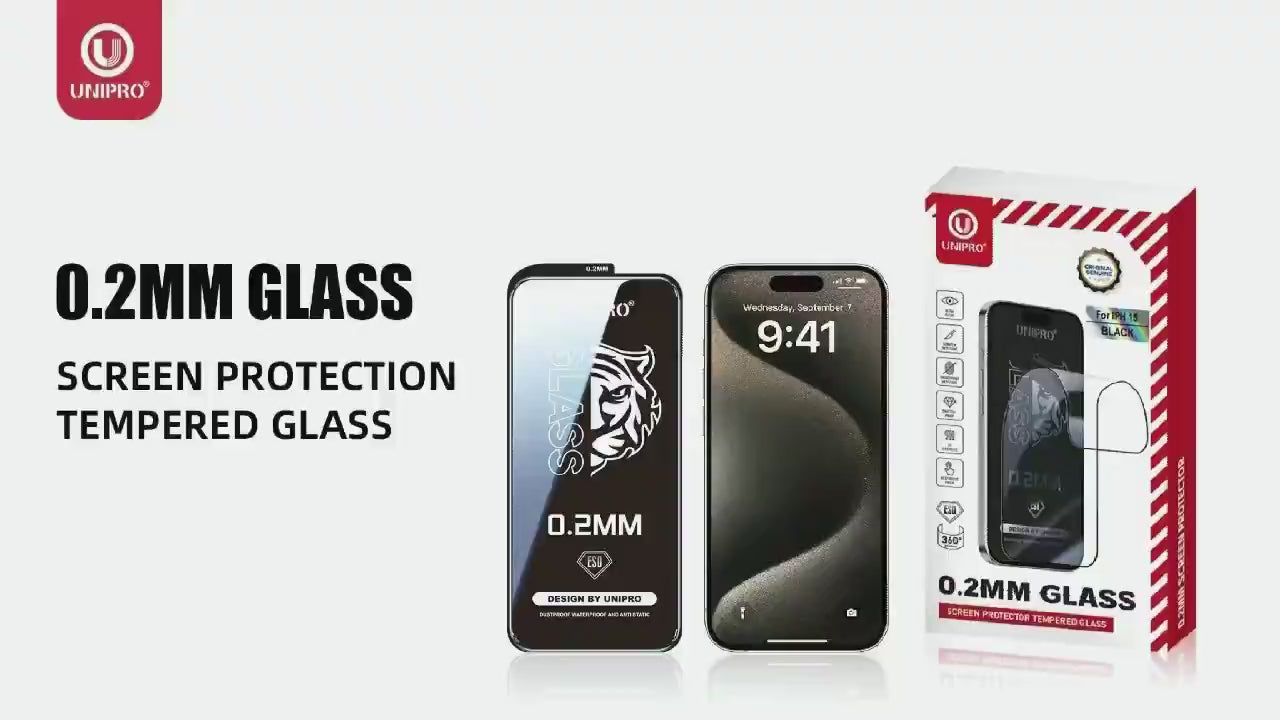 UNIPRO Anti-Static ESD 0.2mm Glass