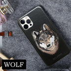 iphone luxury santa barbara leather savana series wolf